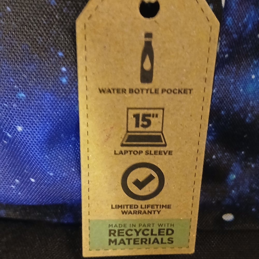 Jansport Cosmic Blue Backpack - Picture 3 of 3